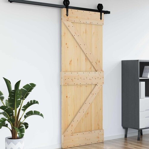  Vrata NARVIK Prirodna 85 x 210 cm Čvrsta borovina Cijene