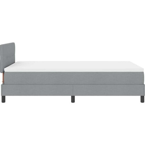  Krevet s opruga kutije Svjetlosiva 120 x 190 cm tkanina Slike