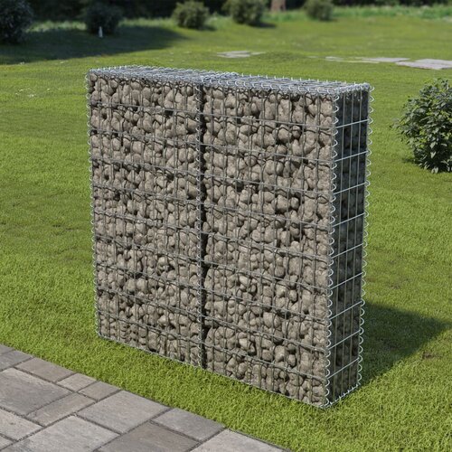 vidaXL gabionski zid s poklopcima od pocinčanog čelika 100 x 20 x 100 cm Cijene
