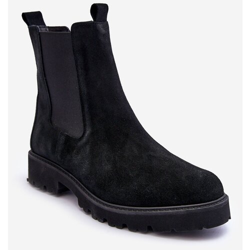 Nicole Suede Ankle Boots Black 2672 Slike