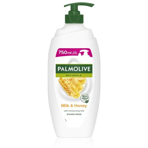 Palmolive Naturals Milk & Honey kremast gel za prhanje in kopel z mlekom in medom z dozirno črpalko 750 ml Cene