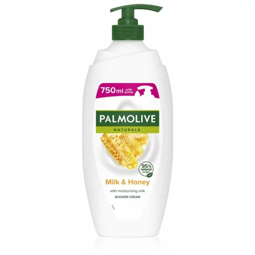 Palmolive Naturals Milk & Honey kremasti gel za tuširanje i kupku s mlijekom i medom s pumpicom 750 ml