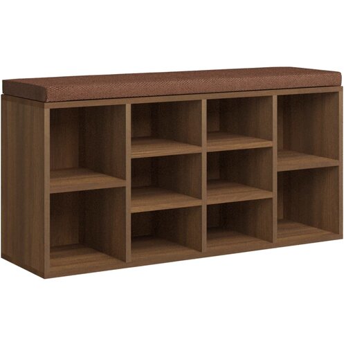 Maison Chic Klop za čevlje - Sedež za čevlje rjav hrast 103x30x48 cm inženirski les, (21777685) Cene