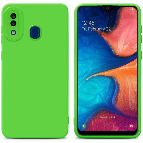 Cadorabo Ohi&scaron;je, združljiv s Samsungom v tekočinski zeleni barvi - za&scaron;čitni pokrov iz fleksibilnega silikona TPU, (20602759) Cene