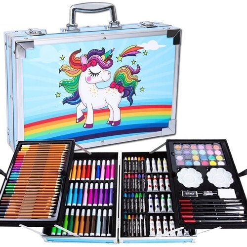  Umjetnički set od 145 komada bojice kistovi i markeri za slikanje JEDNOROG Cijene