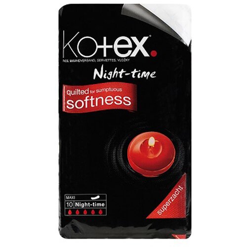Kotex night-time vložki 10 kos Slike