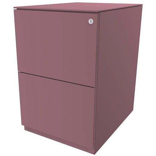 BISLEY Pomični predalnik Note™, 2 predala za obešalne mape, VxŠ 652 x 420 mm, s krovno ploščo, roza Cene