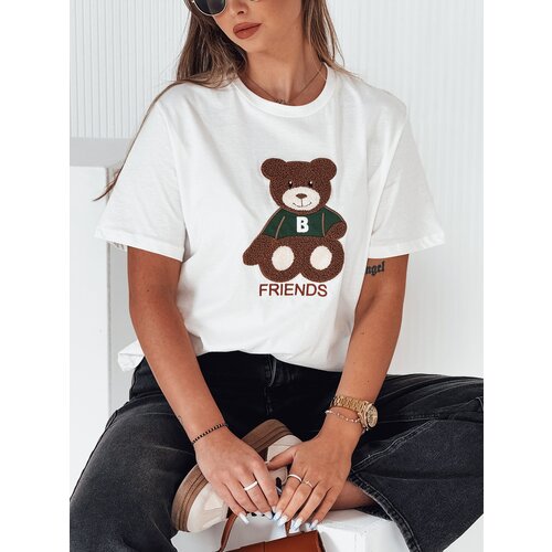 DStreet T-shirt damski BAREN ecru Slike