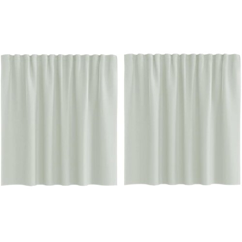 vidaXL Voile zavjese s džepovima za šipke 2 kom svijetlo sive - Svjetlosiva 140 x 140 cm 1 s džepovima za šipke Cene