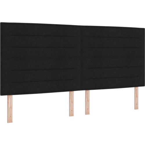 VidaXL krevet s oprugama madracem i LED-om crne boje 200x200 cm tkanina Slike