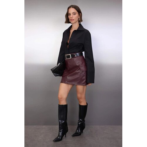 TRENDYOLMILLA Ženska suknja TWOAW26ET00107, Bordo Cene