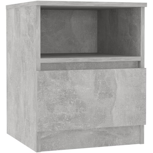 Maison Chic Nočna omarica - Nočna miza betonsko siva 40x40x50 cm iverna plo&amp;scaron;ča, (21688100) Slike