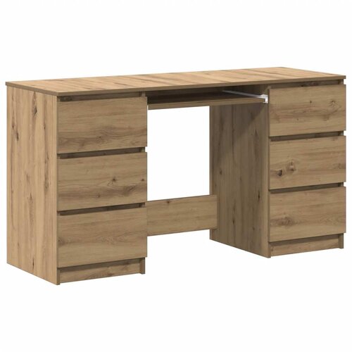  Pisaći stol Artisan hrast 140x50x77 cm izrađeno drvo Slike