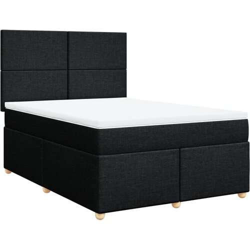 Maison Chic Box spring postelja - Vzmetna postelja z vzmetnico črna 140x200 cm blago SL24077, (21879814) Cene