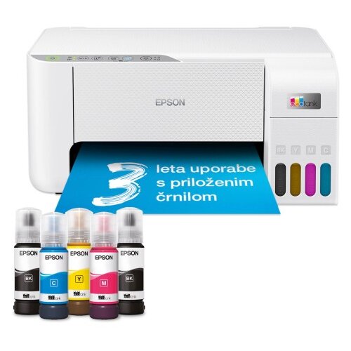 Epson MFP EcoTank ITS L3276 print/scan/copy 33str/min BW. 15str/min color. rezolucija printanja 5.760 x 1.440 dpi. USB+WiFi. Boja bijela Cijene