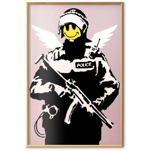  Plakat - Policeman 40x60 Zlatni okvir Cene