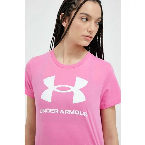 Under Armour Kratka majica ženski, vijolična barva