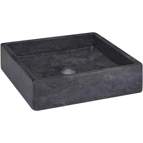  Umivaonik crni 40 x 40 x 10 cm mramorni Slike