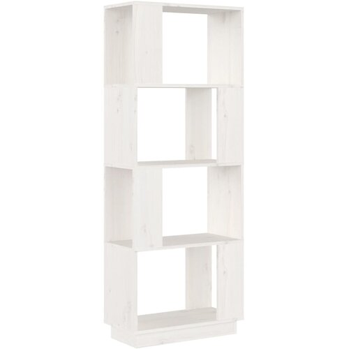  za knjige / pregrada bijeli 51x25x132 cm od borovine Slike