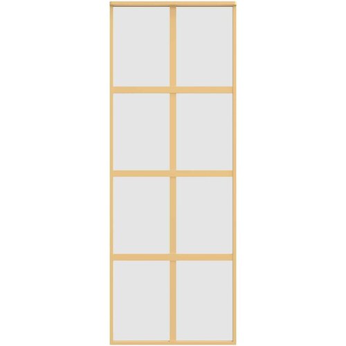 vidaXL Klizna vrata zlatna 76x205 cm matirano staklo ESG i aluminij Cene