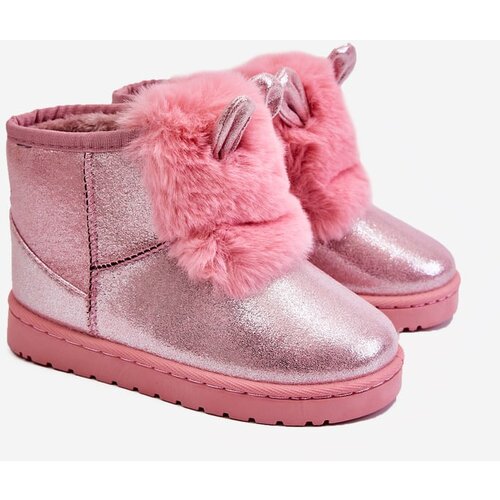 Kesi Girls&amp;#039; Snow Warm Boots with Fur Ears Pink Betty Slike