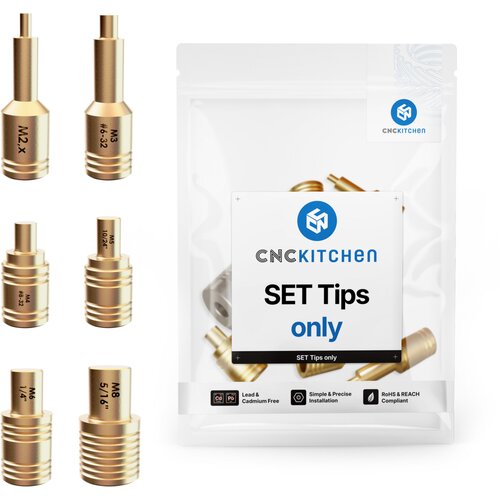 CNC Kitchen Pripomočki za taljenje vijačni nastavki - 1 set. Cene