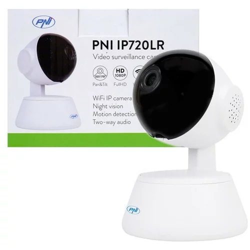 PNI IP720LR nadzorna kamera, WiFi, 1080p, brezžična, notranja, bela