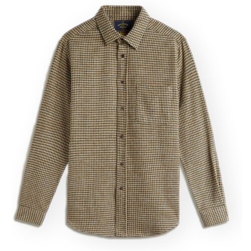 Portuguese Flannel Srajce z dolgimi rokavi Abstract Pied Poule Shirt - Green Zelena Cene