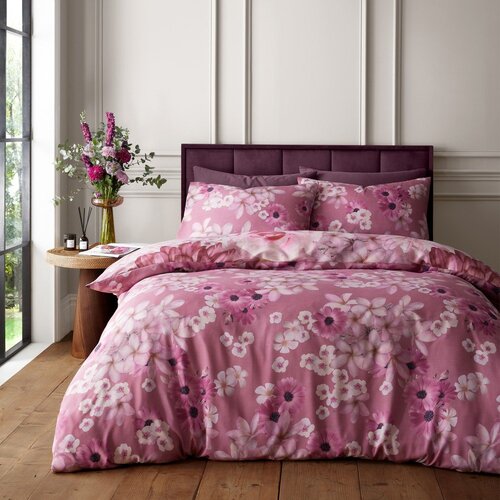 RHS Rožnata posteljnina za zakonsko posteljo 200x200 cm Rosemoor Floral &amp;ndash; Slike