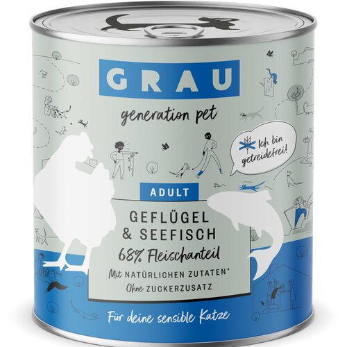 GRAU Adult bez žitarica 6 x 800 g - Perad i morska riba Cijene