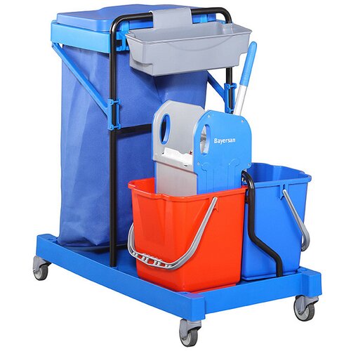 Bayersan kombinovana kolica za čišćenje podova sa policom i vrećom za otpad M36 Slike