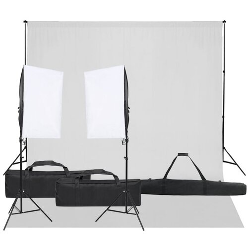 vidaXL komplet za foto studio z lučmi in ozadjem Cene