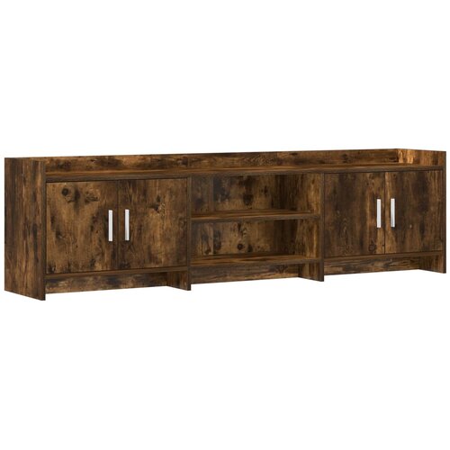 VidaXL ormar 168 x 33 x 47 cm Dimljeni hrast Konstruirano drvo Slike