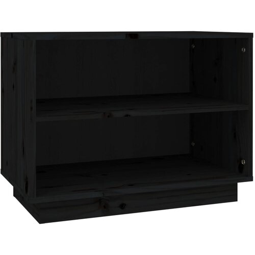 Maison Chic Omarica za obutev - Kopa za čevlje črna 60x34x45 cm trdna borovina, (21777846) Cene
