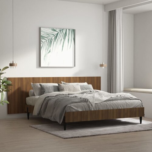 vidaXL Zidno uzglavlje boja smeđeg hrasta 240 x 1,5 x 80 cm drveno Cijene