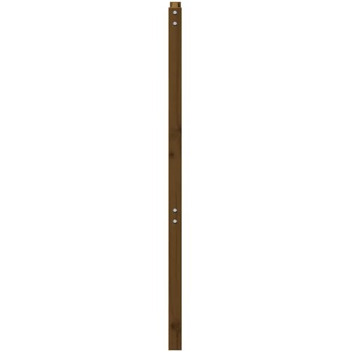  Uzglavlje za krevet boja meda 106 x 4 x 100 cm masivna borovina Slike