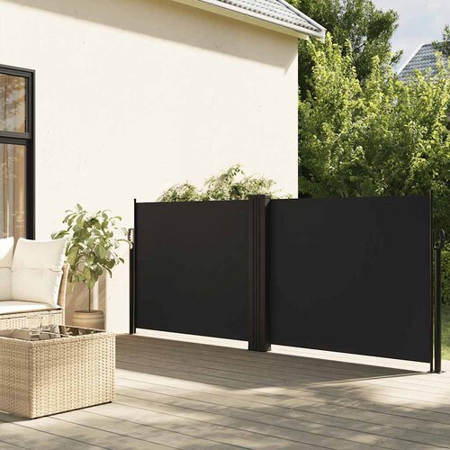 vidaXL Uvlačiva bočna tenda 120 x 600 cm crna Cijene