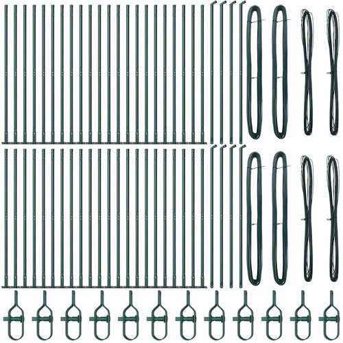  Stup za ogradu 52 pcs Siva 3,2 x 3,2 x 130 cm Slike