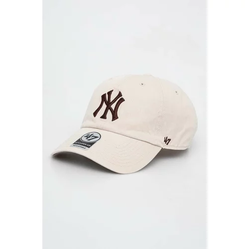47 Brand Kapa sa šiltom MLB New York Yankees boja: bež, s aplikacijom