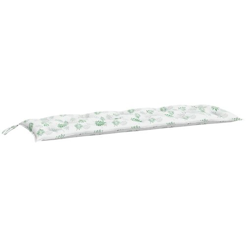 vidaXL Blazina za vrtno klop vzorec listov 150x50x7 cm oxford tkanina, (20655749) Cene
