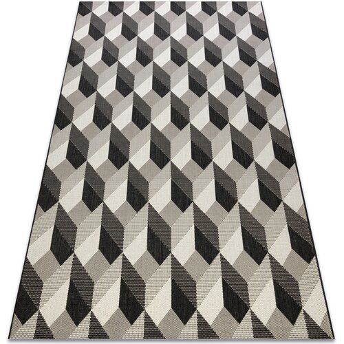 RugsX Preproge Preproga v videzu sisala FLAT 48624/690 KOCKI 120x170 cm Črna Cene