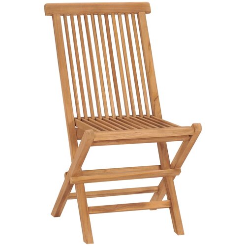  Sklopive vrtne stolice 6 kom od masivne tikovine Slike