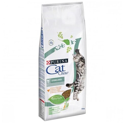 Purina cat chow suva hrana za mačke sa ukusom piletine 15 kg sterilised Slike