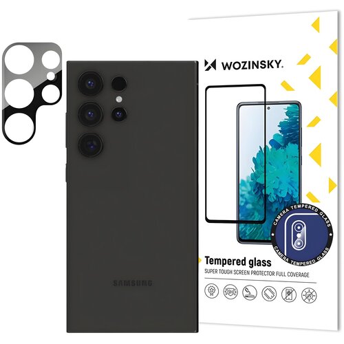 Wozinsky kaljeno staklo za kameru 9H za Samsung Galaxy S24 Ultra - Crna KP32884 Slike
