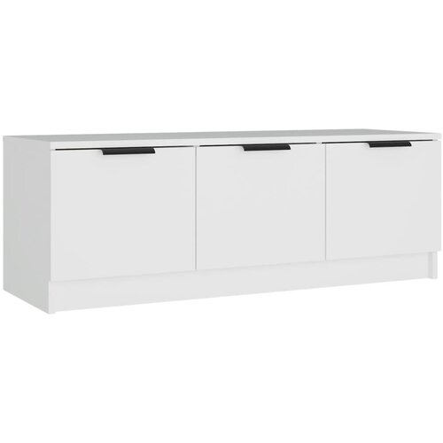 Maison Chic TV omarica - TV stojalo - Televizijska omarica bela 102x35x36,5 cm inženirski les, (21698861) Slike