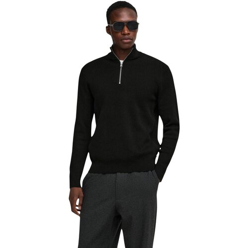 Only &amp;amp; Sons Puloverji Onsphil Reg 12 Struc Half Zip Knit Noos 22023210 Črna Slike