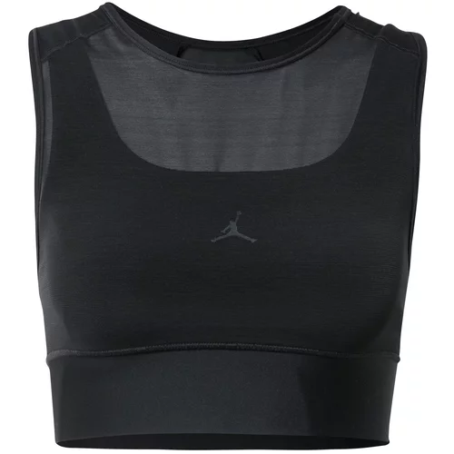 Nike Športni nederček temno siva / črna
