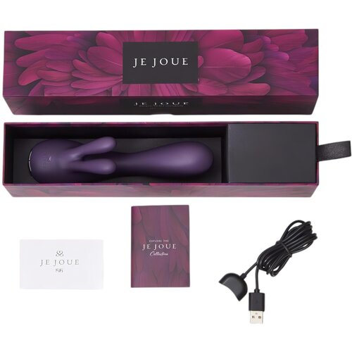 Je Joue Fifi - vodoodporen vibrator na baterije s paličico (vijolična) Slike