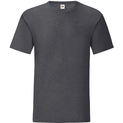 Fruit Of The Loom Grey Iconic Combed Cotton T-shirt