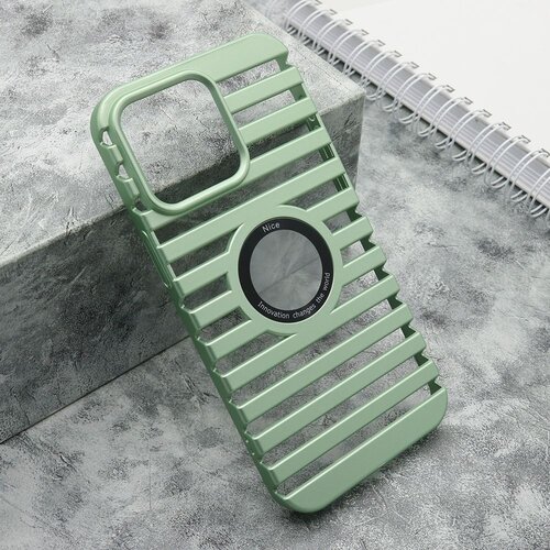 Maska lines logo cut za iphone 15 pro max/ mint Slike